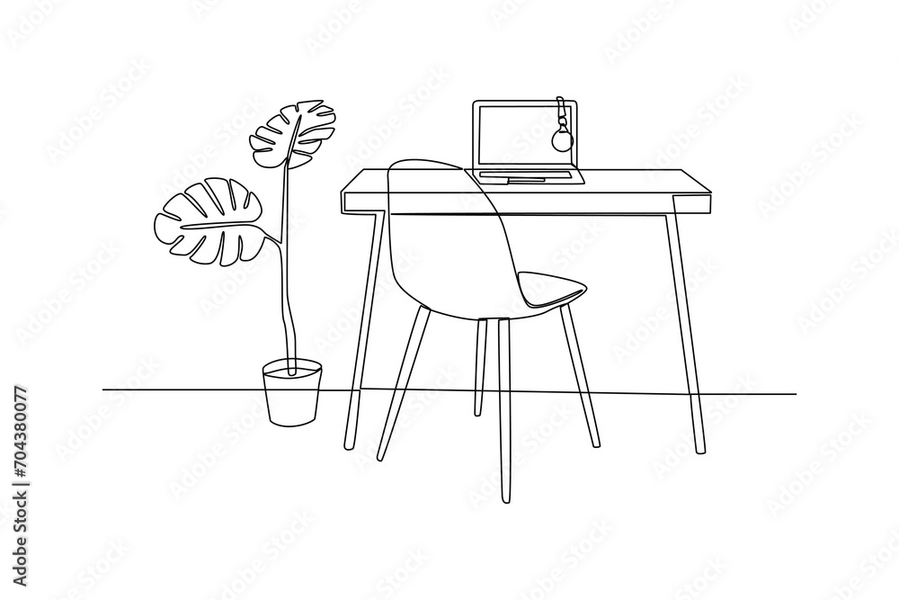 Comfortabl working space. minimalist Office concept. Comfortabl working space. minimalist Office concept.