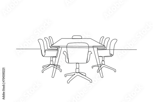 Company meeting room. Minimalist office concept.