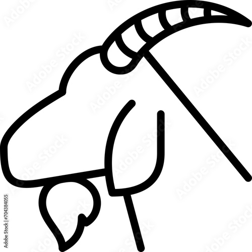 
cashmere, Cashmere goat icon photo
