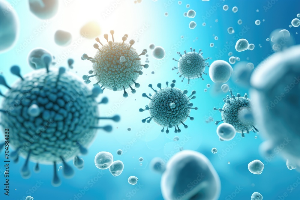 Tumor microenvironment background with cancer cells, T-Cells, nanoparticles, molecules, and blood vessels. Oncology research concept Tumor microenvironment background with cancer cells, T-Cells, nanoparticles, molecules, and blood vessels. Oncology research concept
