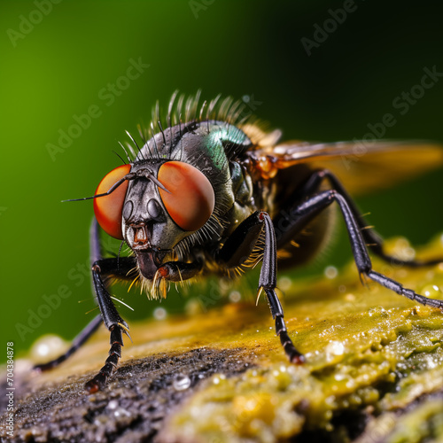 close up of a fly. macrophotography