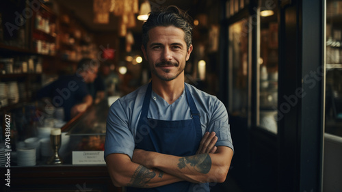 Portrait of a small business owner standing in her store