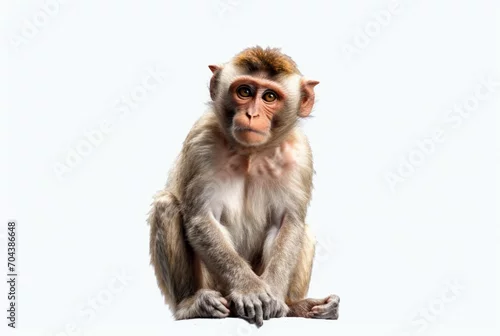 Obraz monkey isolated on white background. generative ai