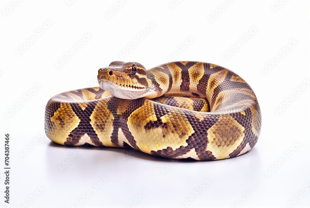 Obraz premium python isolated on white background. generative ai