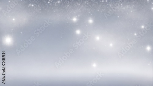 White particles and light abstract background with shining dots stars