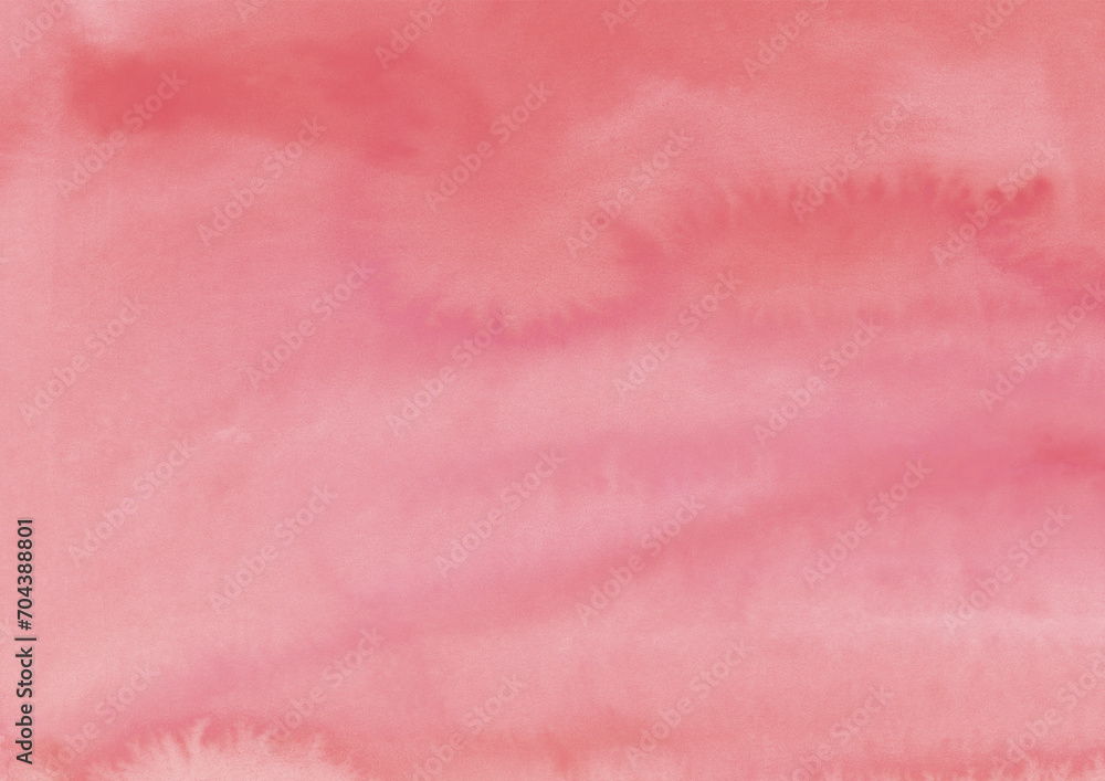 にじみのある柔らかいピンクの水彩背景素材