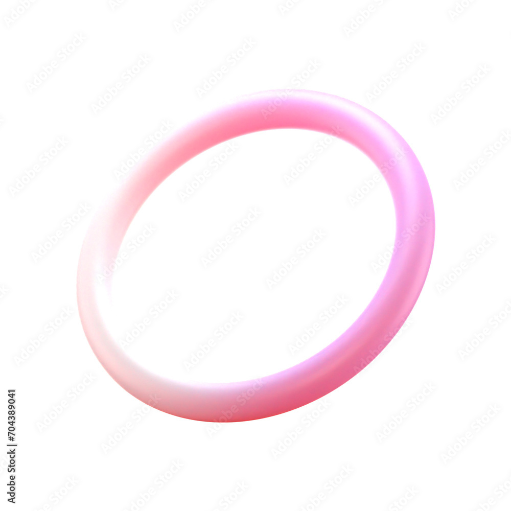 3d gradient geometric abstract ring shape for your design on an isolated background. 3d rendering icon. 3d gradient geometric abstract ring shape for your design on an isolated background. 3d rendering icon.