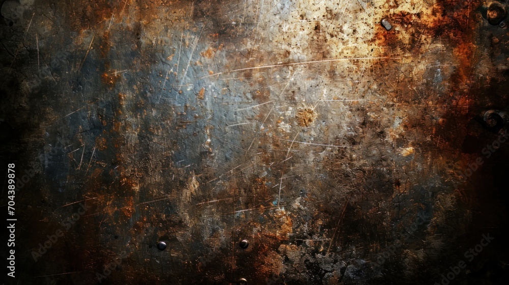 metal and grunge background with scratches and stains - obrazy, fototapety, plakaty 