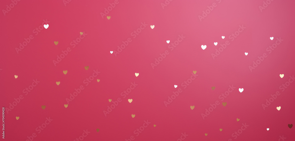 Hearts on a pink background. Beautiful background for Valentine's day, congratulations and wishes. Copy spase Hearts on a pink background. Beautiful background for Valentine's day, congratulations and wishes. Copy spase