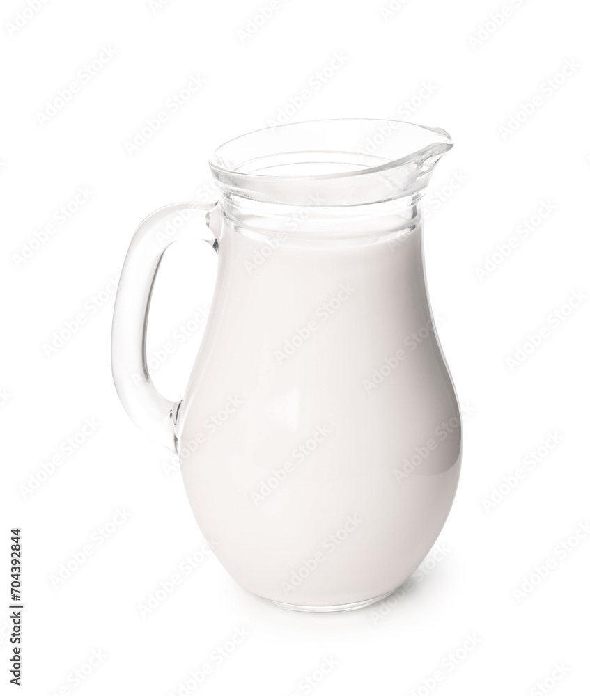 Jug of milk on white background Jug of milk on white background