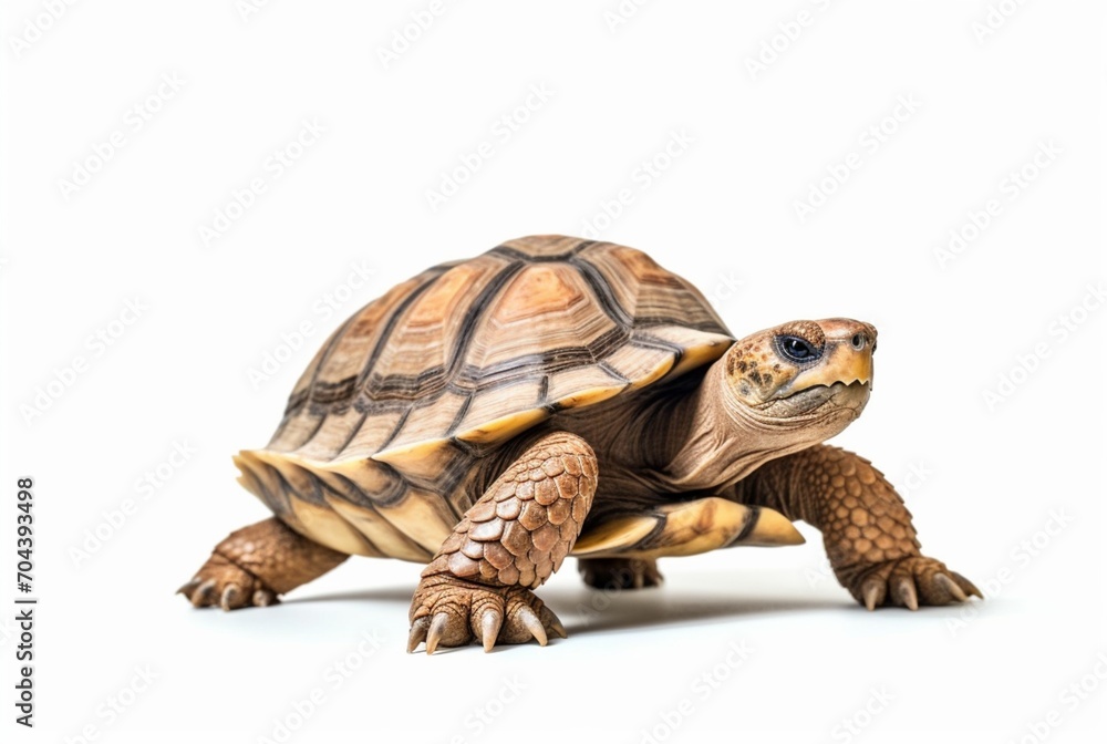 Fototapeta premium turtle isolated on white background. generative ai