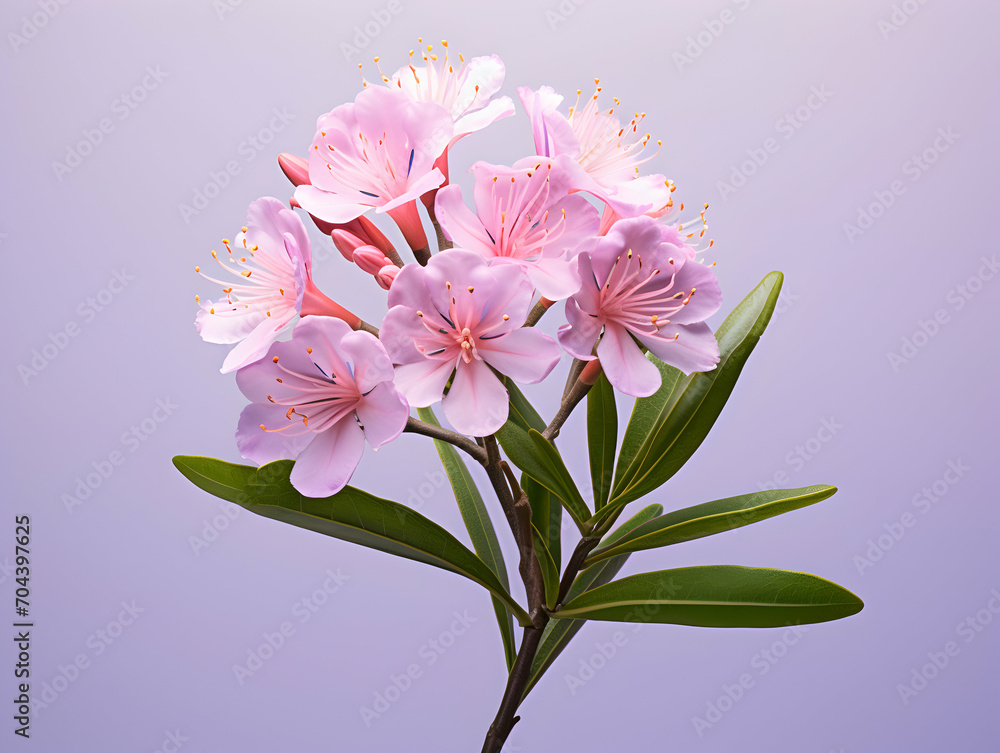 Mountain Laurel flower in studio background, single Mountain Laurel flower, Beautiful flower images