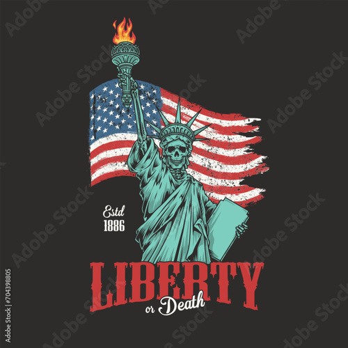 American culture colorful vintage flyer