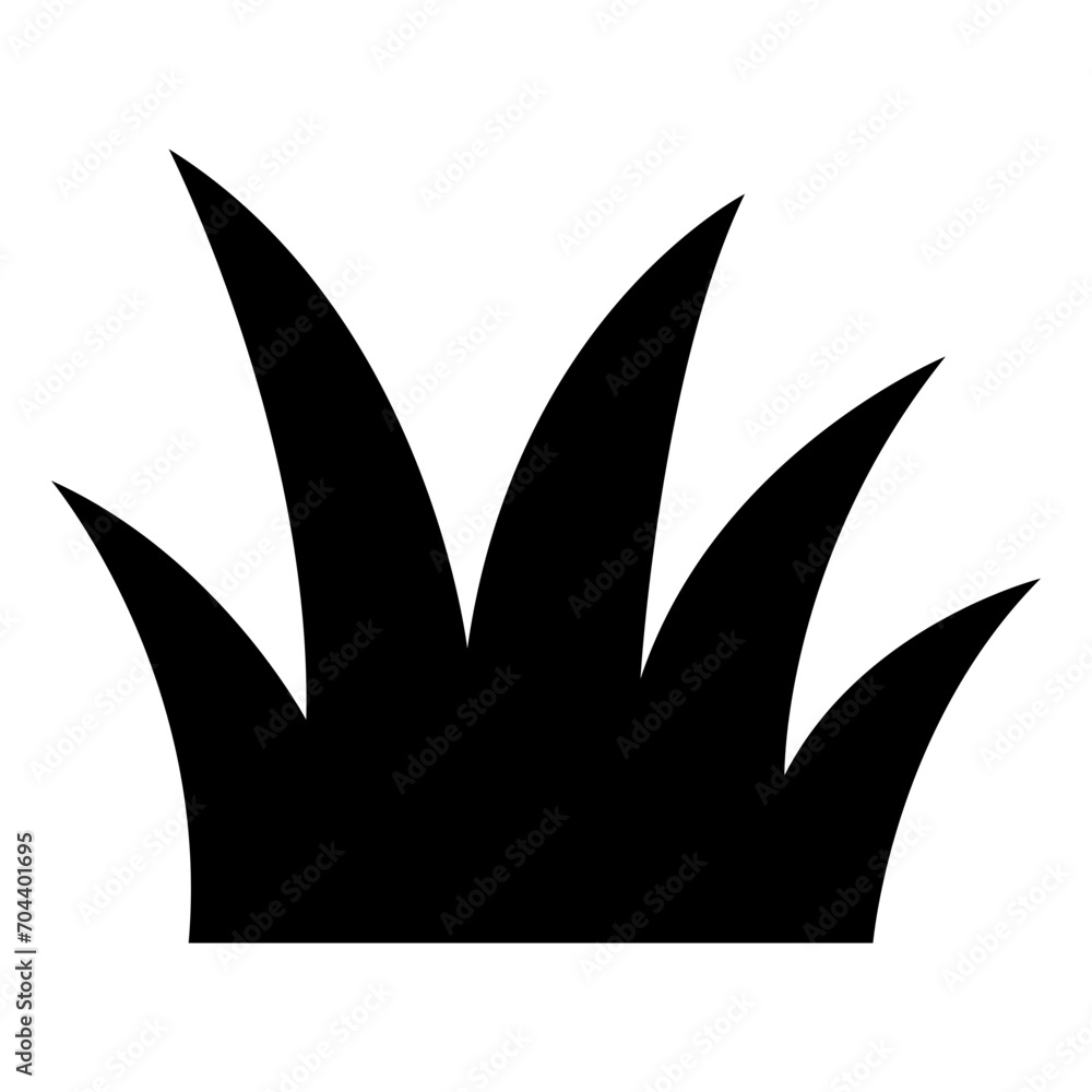 grass silhouettes icon grass silhouettes icon
