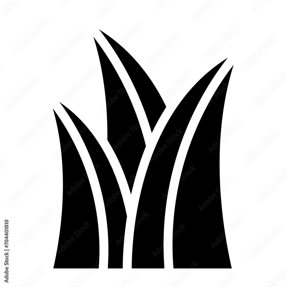 grass silhouettes icon grass silhouettes icon