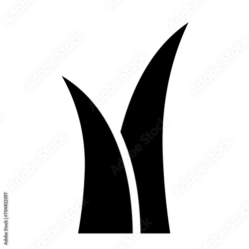 grass silhouettes icon