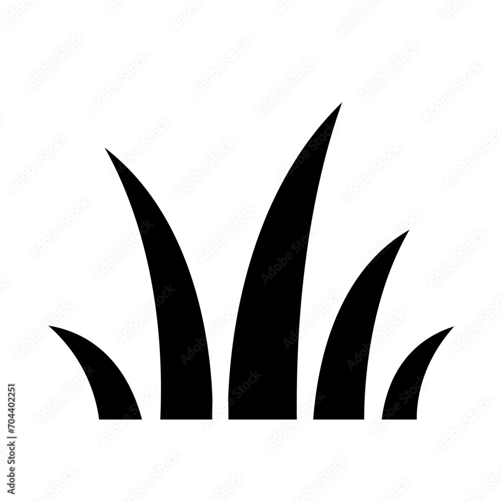 grass silhouettes icon grass silhouettes icon