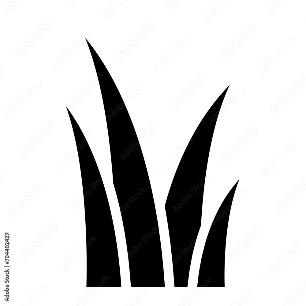 Obraz premium grass silhouettes icon