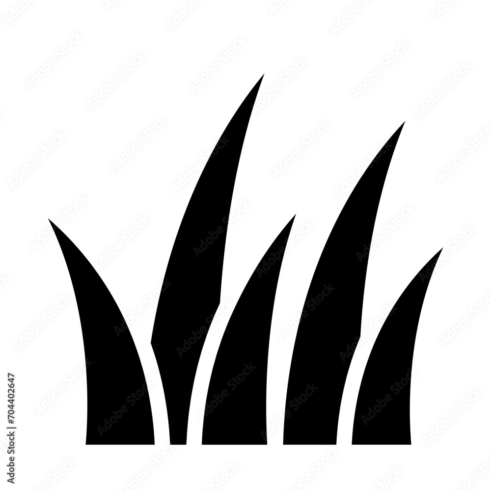 grass silhouettes icon