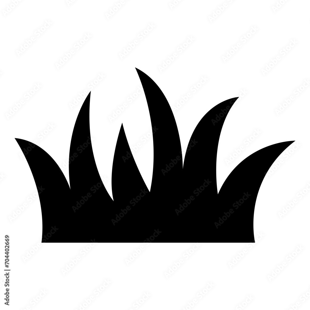 grass silhouettes icon grass silhouettes icon