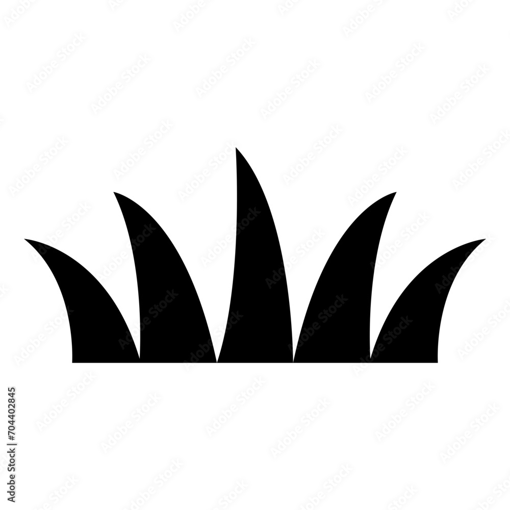 grass silhouettes icon grass silhouettes icon