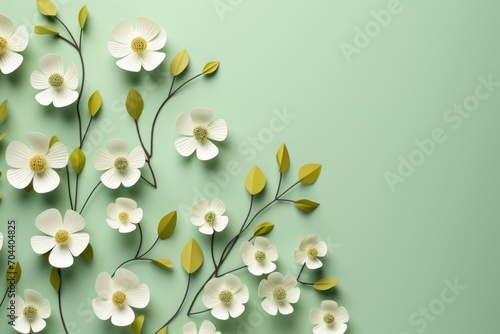 Background with a spring flowers.