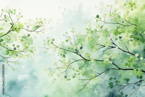 Fotografie, Obraz spring floral background in watercolor style