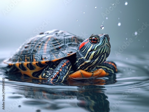 Slider Turtle Swim