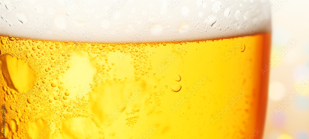 Beer alcohol Glass of ice cold tasty beer with foam, Fresh lager or white beer with bubbles on the brewer in pub, pouring lager beer with froth in frosty glass with drops Beer alcohol Glass of ice cold tasty beer with foam, Fresh lager or white beer with bubbles on the brewer in pub, pouring lager beer with froth in frosty glass with drops