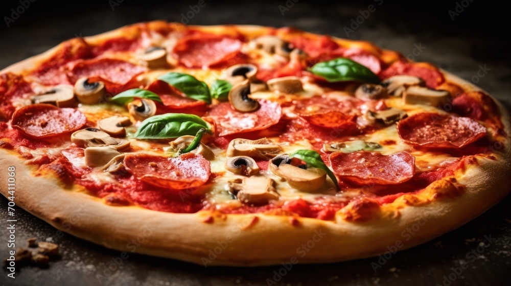 Delicious and aromatic Italian pizza Delicious and aromatic Italian pizza