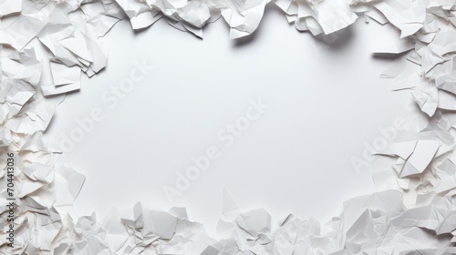 White paper ripped background with copy space