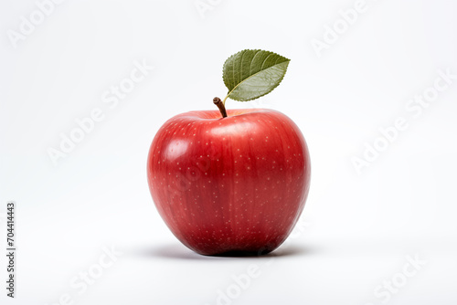 Delicious fresh apple over isolated white background