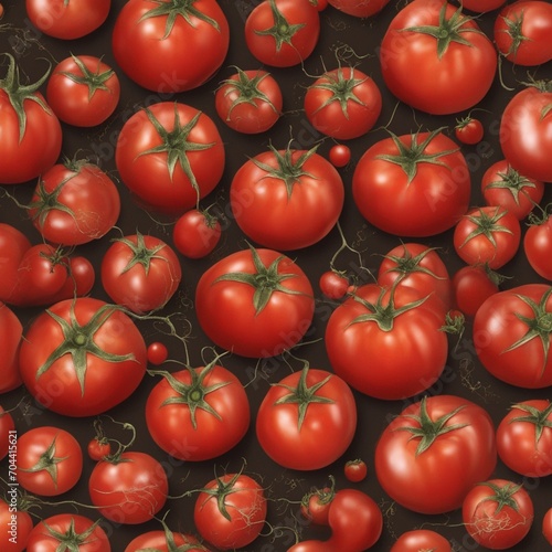 Tomato Temptation  A Mouthwatering Illustration and Superb Photo of a Delicious and Vivid Tomato