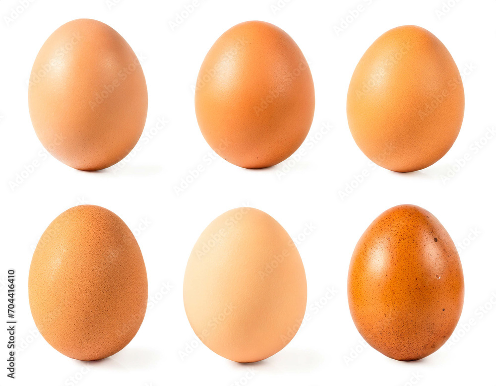 Eier Collection isoliert auf weißem Hintergrund, Freisteller Eier Collection isoliert auf weißem Hintergrund, Freisteller