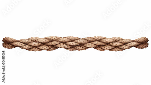 twine or rope details illustration on white isolated background