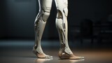An artistic rendering showcasing the aesthetic design of bionic prostheses, blending modern technology with an elegant and human-centric approach. Generative AI