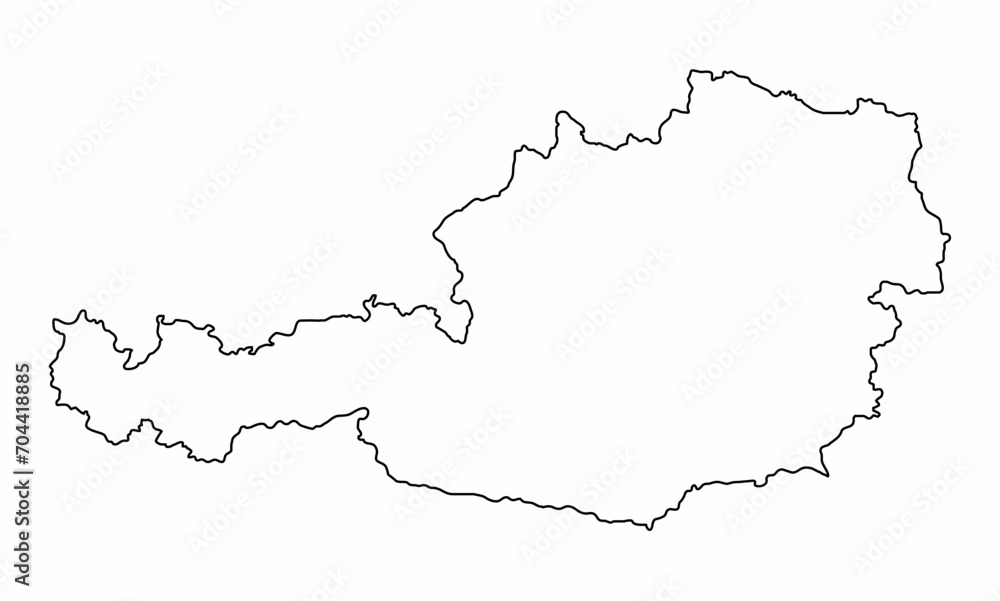 Austria map outline