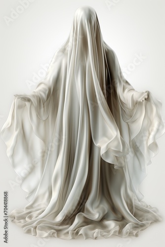 Statue of a veiled woman photo