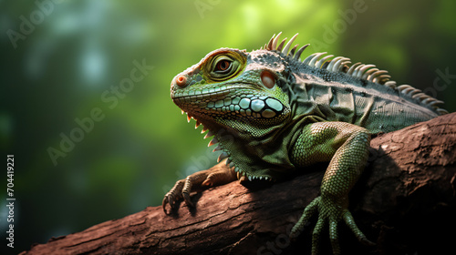 Close-up of a reptile in its natural habitat © Affia