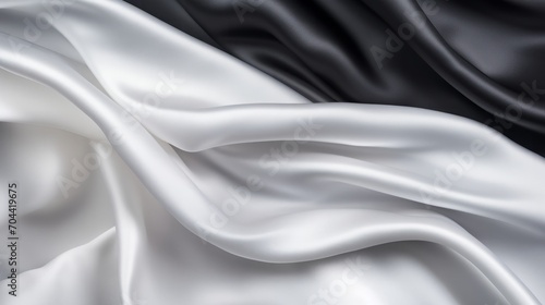 Light pale tender black white silk satin, 16:9