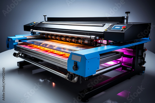 View of a Beautiful Digital UV printing machine
