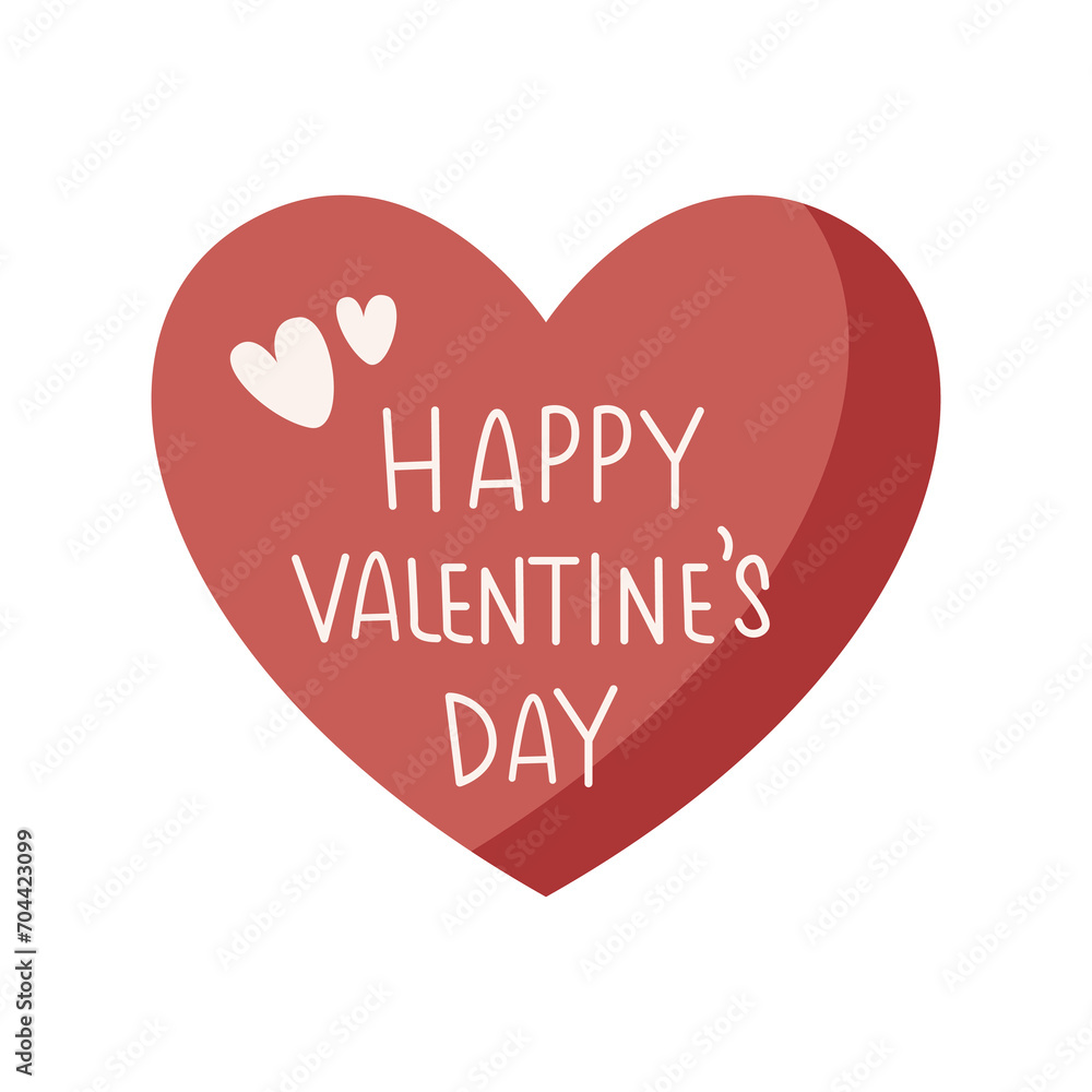 heart happy valentine day vector illustration template design