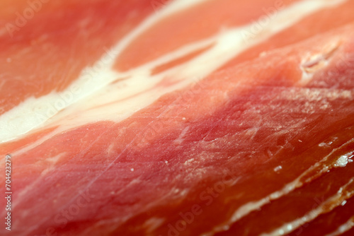 Meat grocery background, cutting jamon