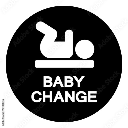Baby Change Symbol Sign,Vector Illustration, Isolated On White Background Label. EPS10