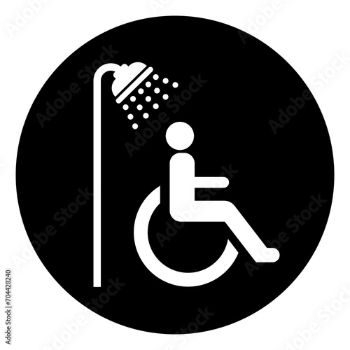 Accessible Symbol Sign,Vector Illustration, Isolated On White Background Label. EPS10