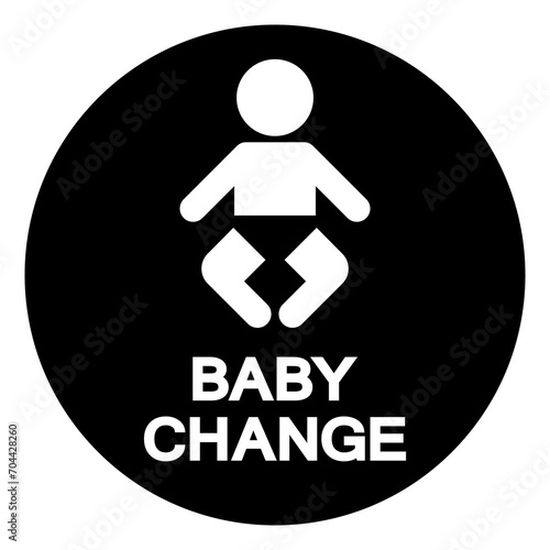 Baby Change Symbol Sign,Vector Illustration, Isolated On White Background Label. EPS10