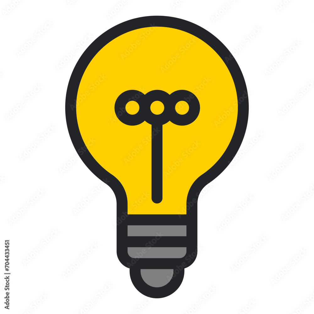 Light Bulb icon isolated on white background Light Bulb icon isolated on white background