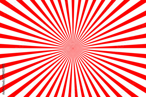 Red sunburst pattern. Red rays background