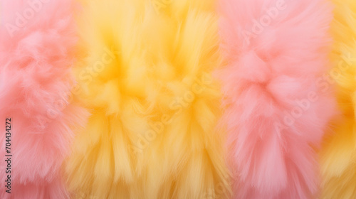 bicolor cotton candy fairy floss as a background yellow and pink photo