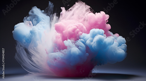 blue spun sugar cotton candy